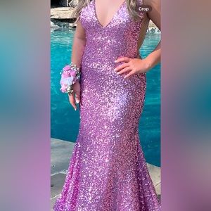 Jovani full sequin prom gown